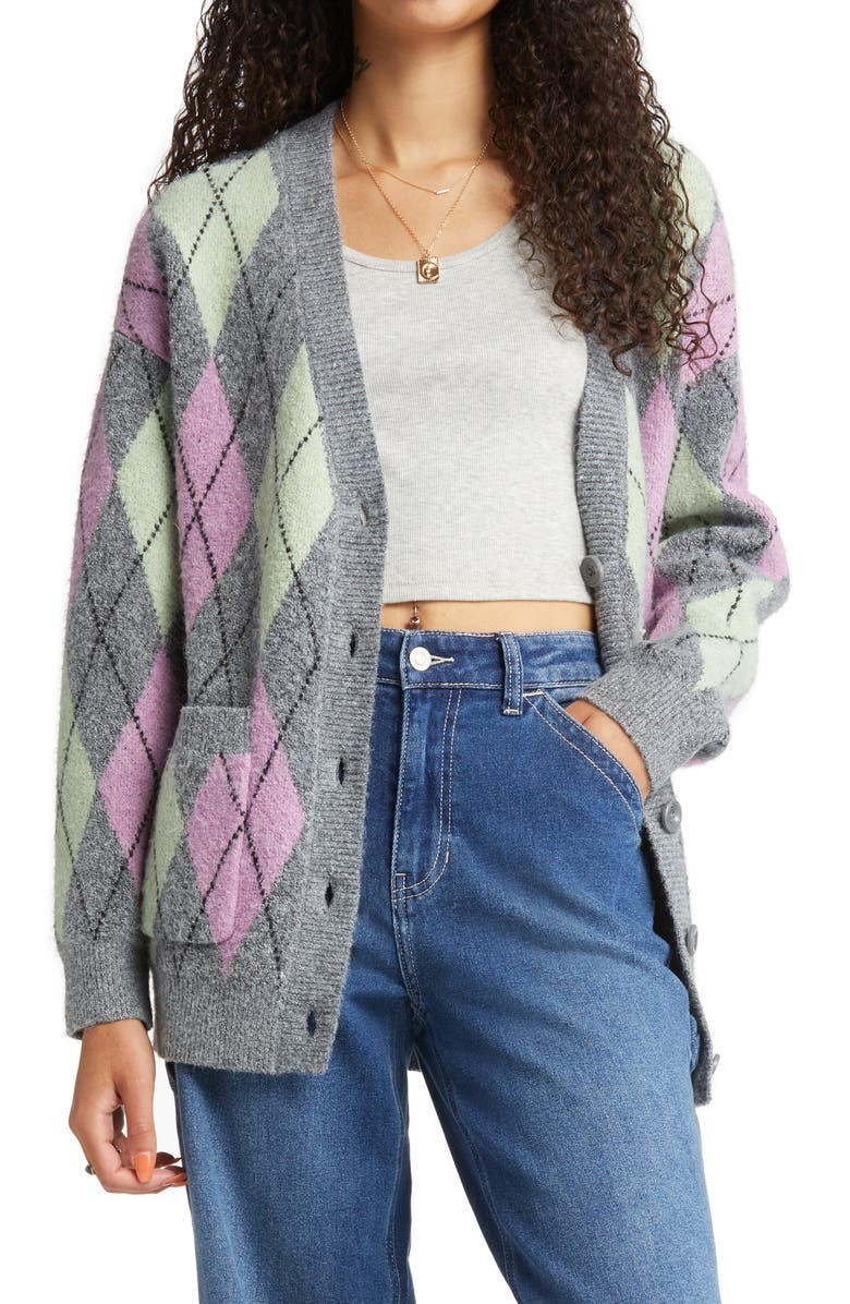 BP. Women's Oversize Pattern Cardigan, Main, color,