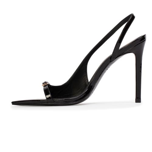 Black Suede Studio Heidi 100 Slingback In Black