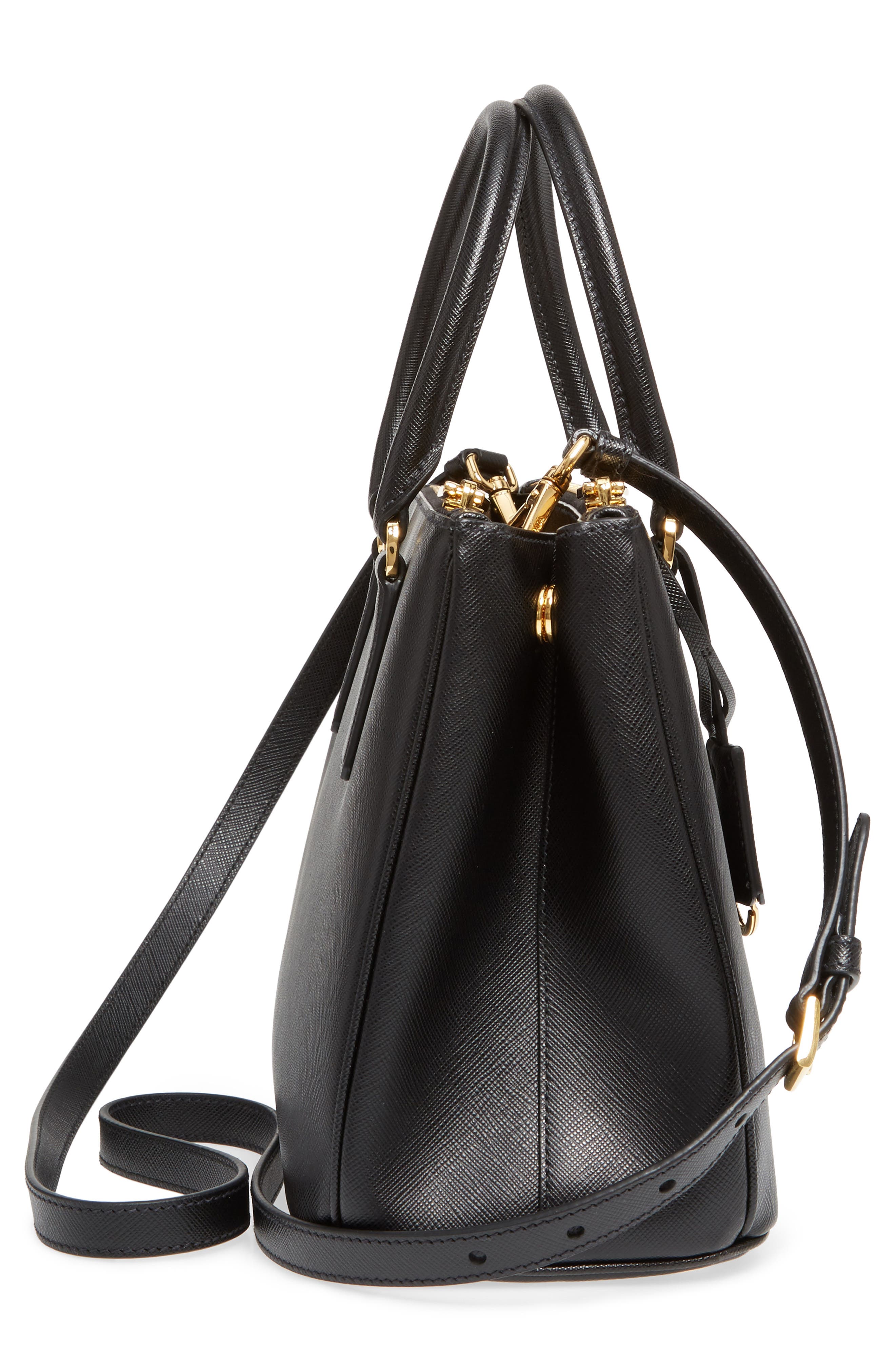 Prada Saffiano Lux Leather Satchel, Alternate, color, 