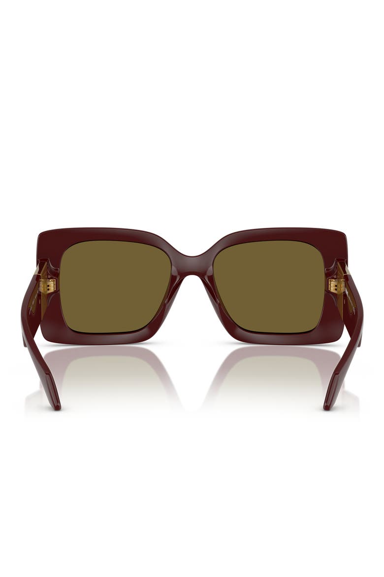 54mm Irregular Sunglasses, Alternate, color, DARK GREY