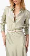 CAMI NYC Crosby Silk Charmeuse Button-Up Shirt