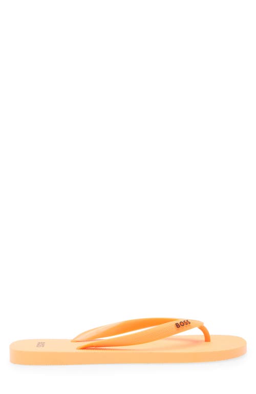 Hugo Boss Boss Pacific Thong Sandal In Open Orange