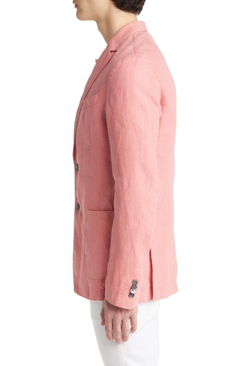 BOSS Hanry Slim Fit Linen Sport Coat, Alternate, color, Open Pink