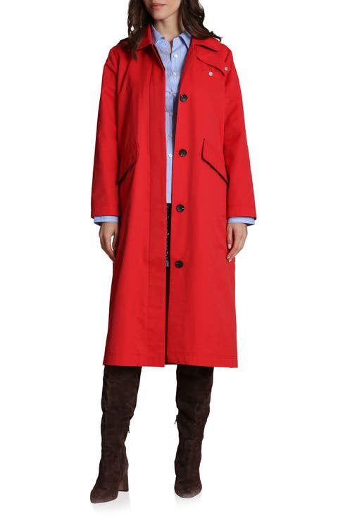 Side Snap Cotton Blend Barn Coat