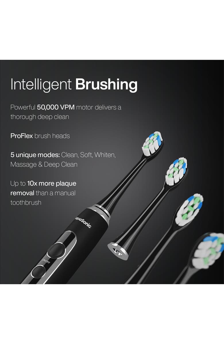 AQUASONIC Home Dental Center PRO - Black Series Pro+Oral Irrigator, Alternate, color, Black