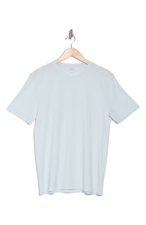 Vince Pima Cotton Crewneck T-shirt In Pale Blue