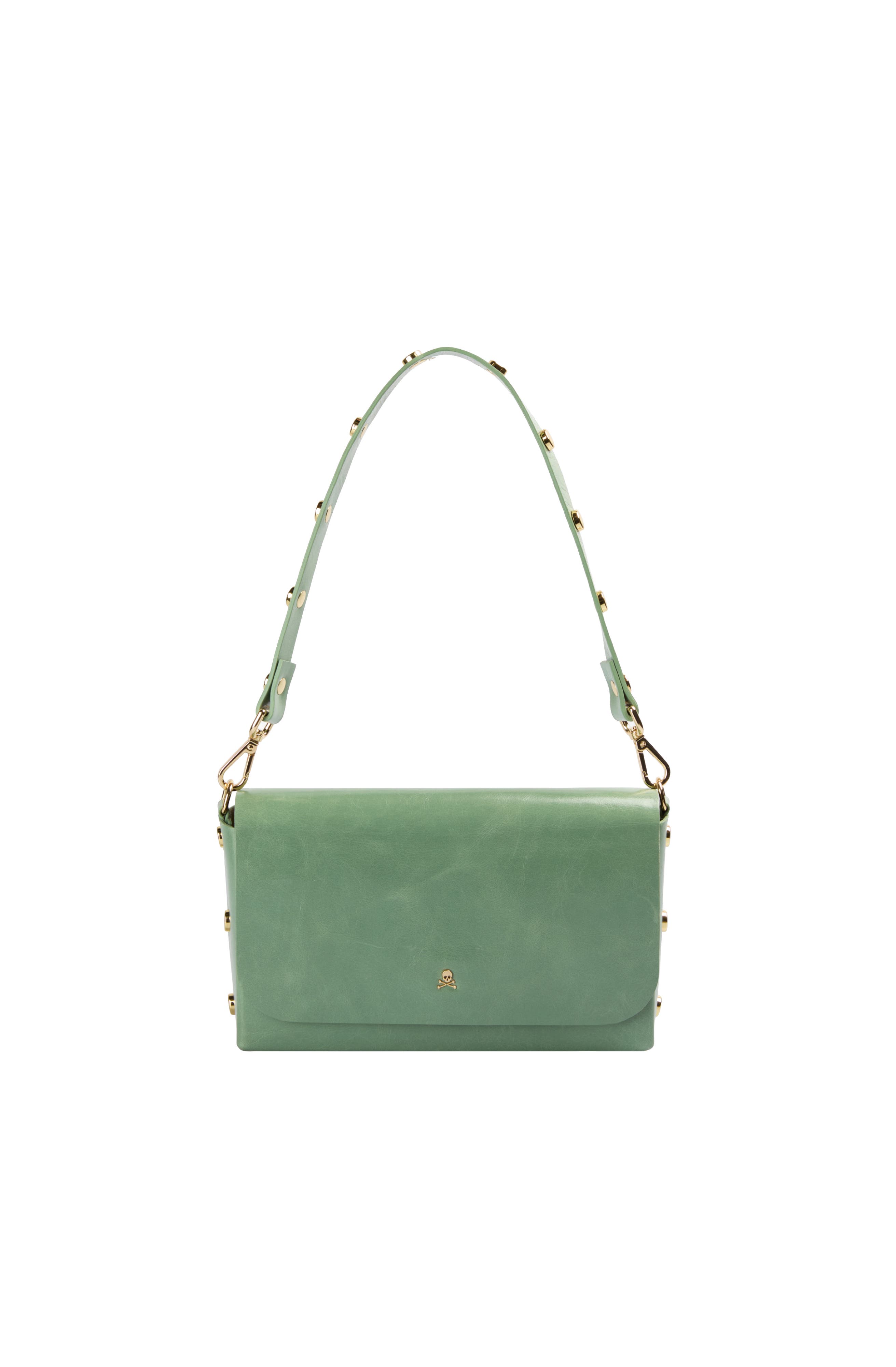 Scalpers Mini Leather Studs Bag, Main, color, Mint