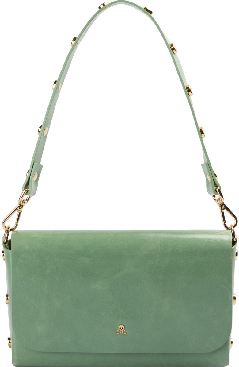 Scalpers Mini Leather Studs Bag, Main, color, Mint