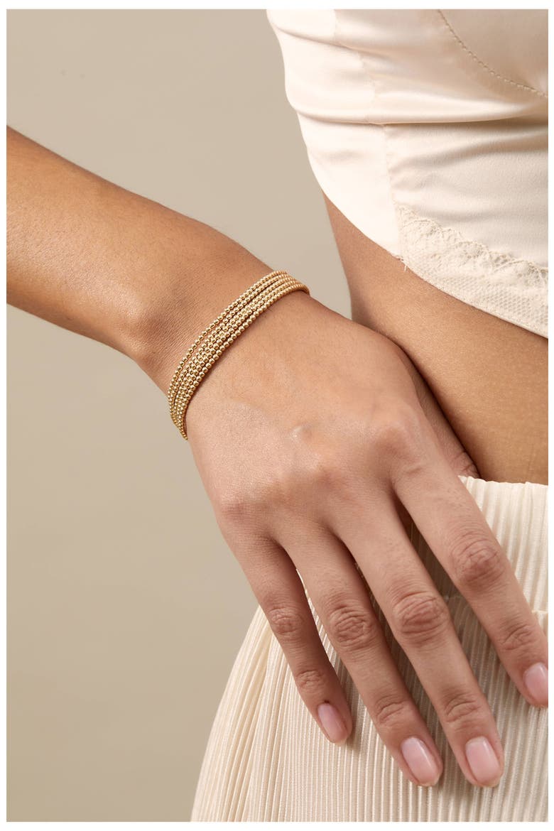 Leni Bead Bracelet, Alternate, color, GOLD