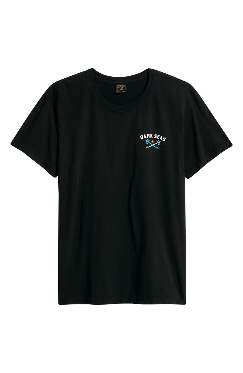 DARK SEAS Sailor's Sun Cotton Graphic T-Shirt, Alternate, color, Black