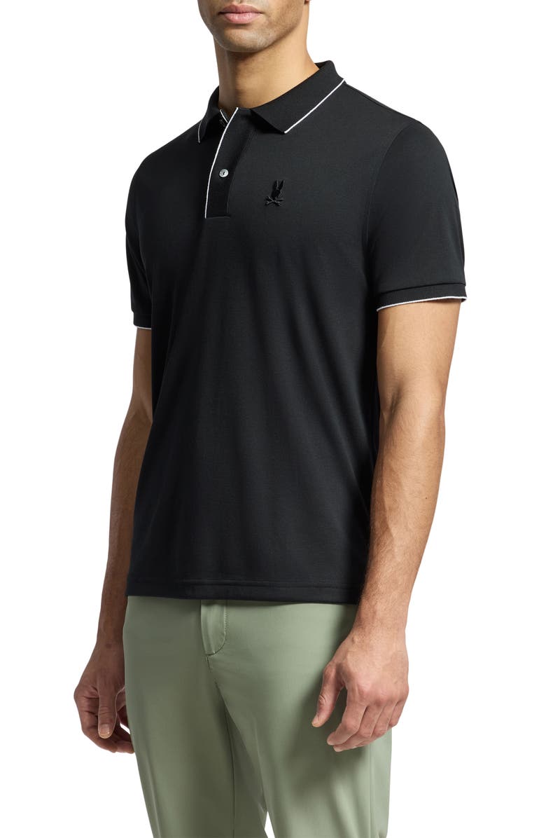 Psycho Bunny Bryce Performance Polo, Alternate, color, Black