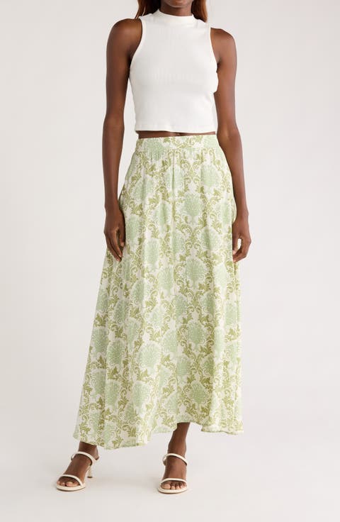 Print Maxi Skirt
