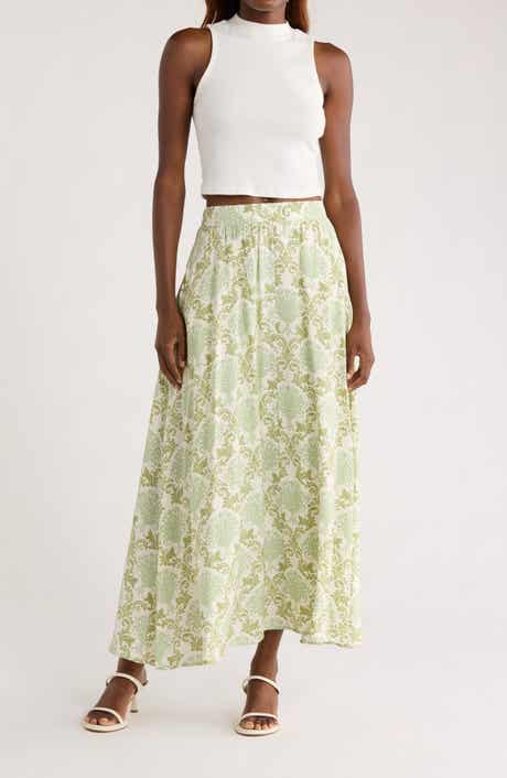 MELLODAY Print Maxi Skirt