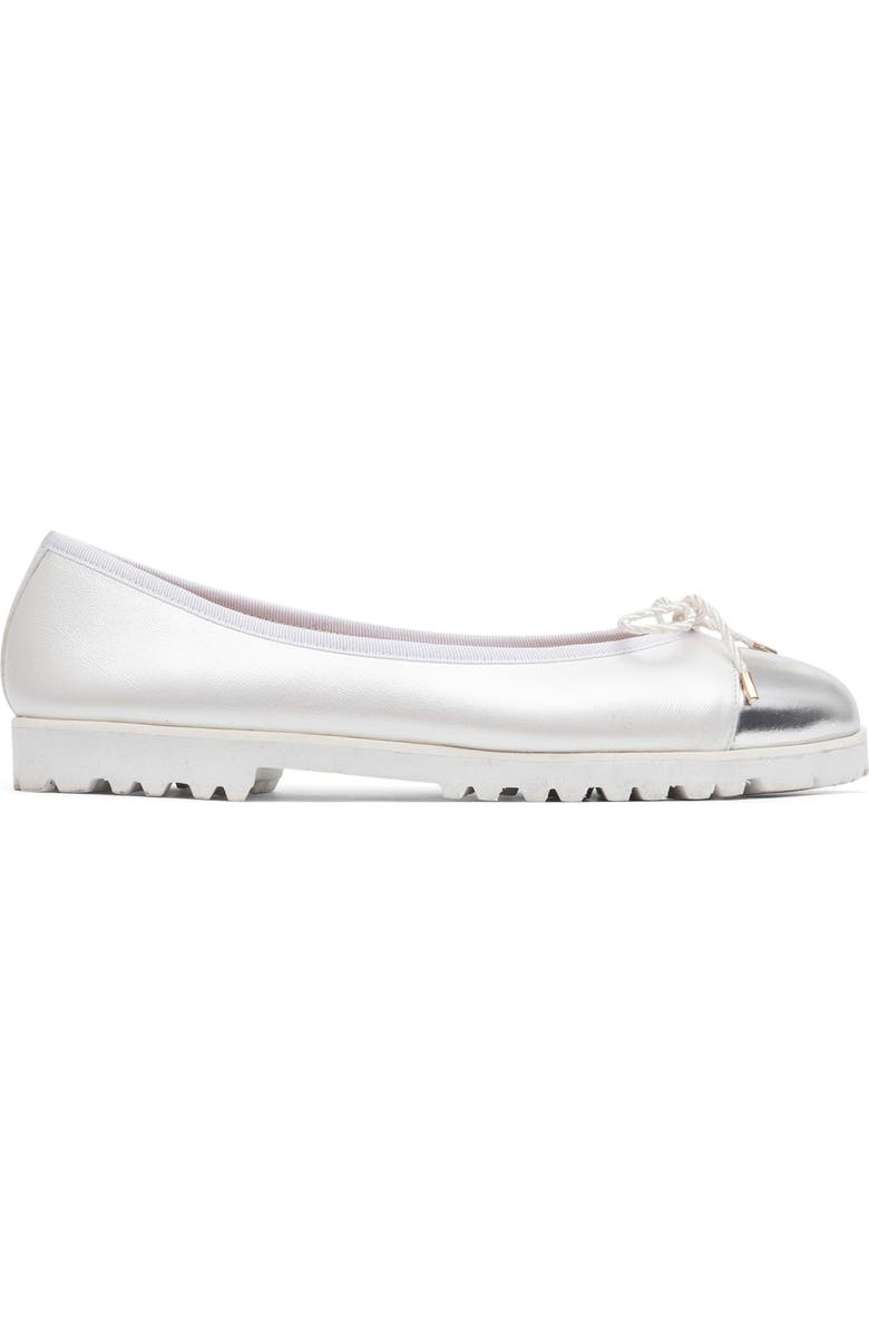 PAUL MAYER Bravo Lug Sole Ballet, Alternate, color, Metallic Silver