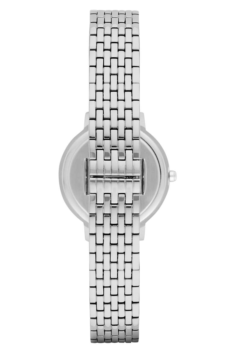 Slim Two-Hand Bracelet Watch, 28mm, Alternate, color, SILVER