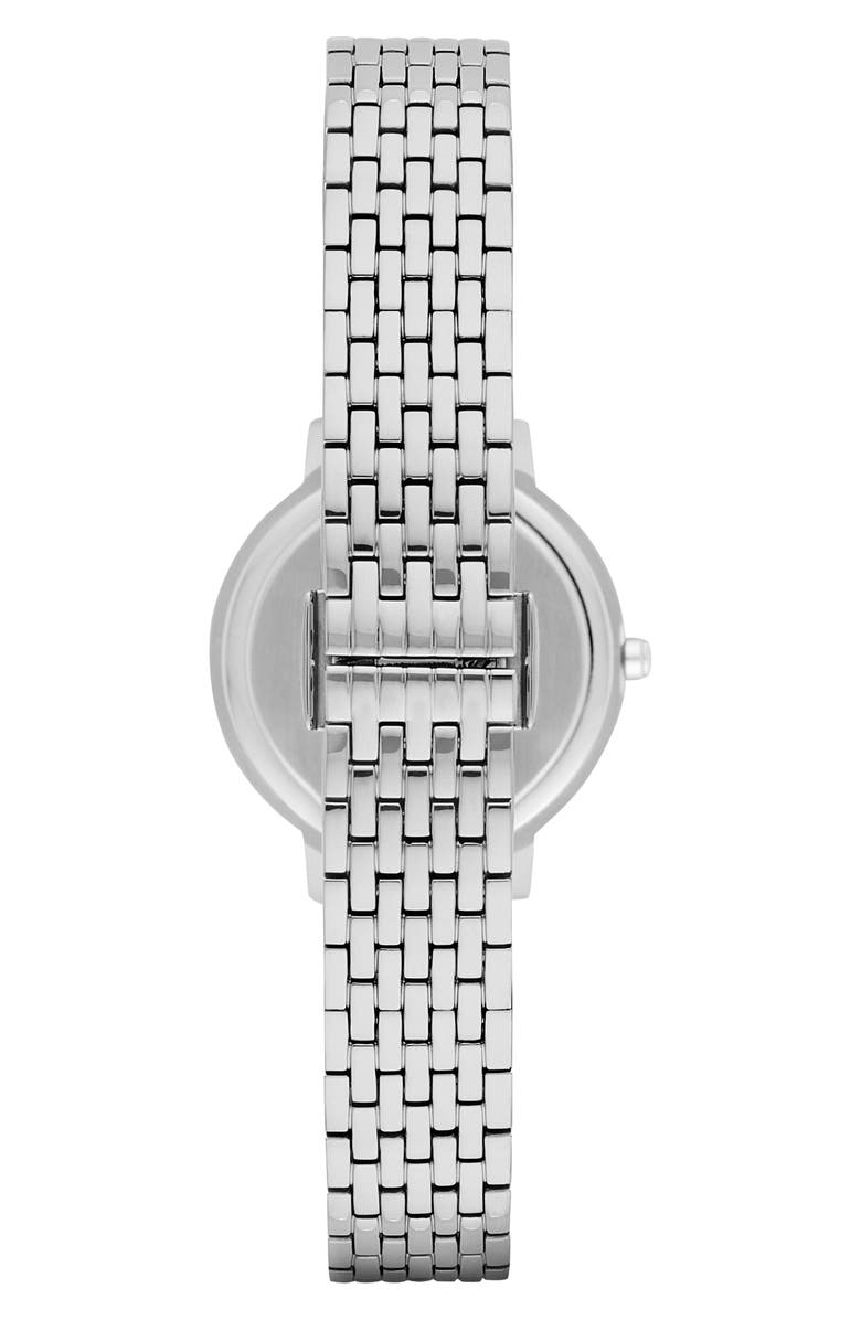 Emporio Armani Slim Two-Hand Bracelet Watch, 28mm, Alternate, color, Silver