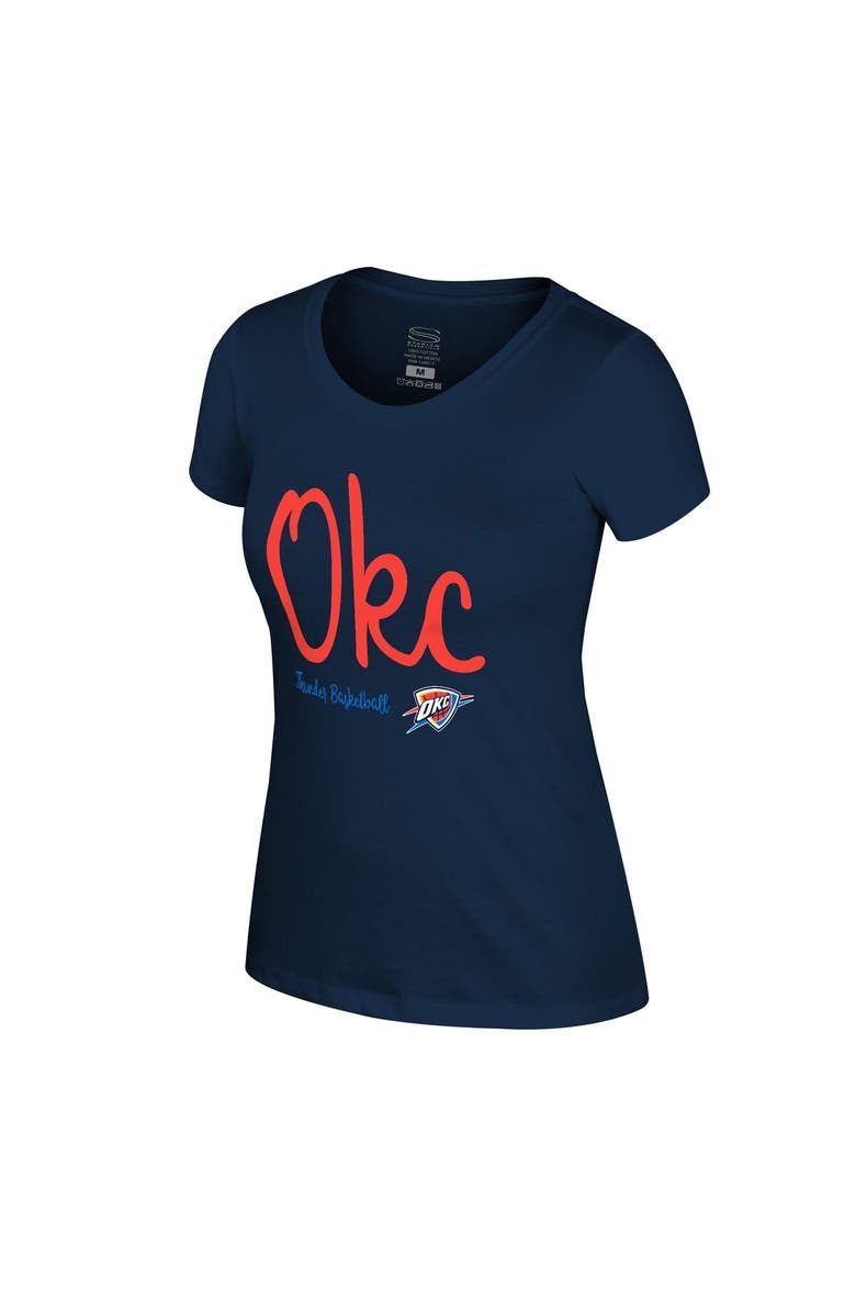Stadium Essentials Women's Stadium Essentials Navy Oklahoma City Thunder 3rd Quarter T-Shirt, Alternate, color, Navy