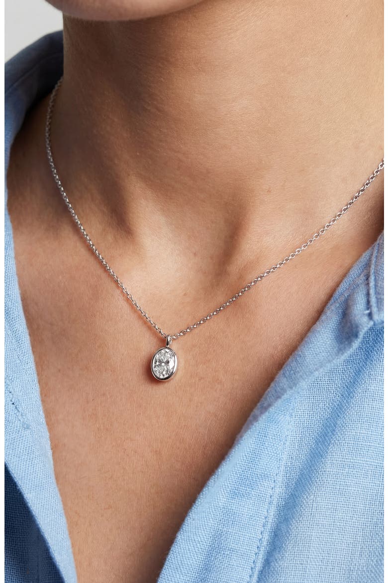 Necklace Sardinien Ovale, Alternate, color, 925 Sterling Silver /White