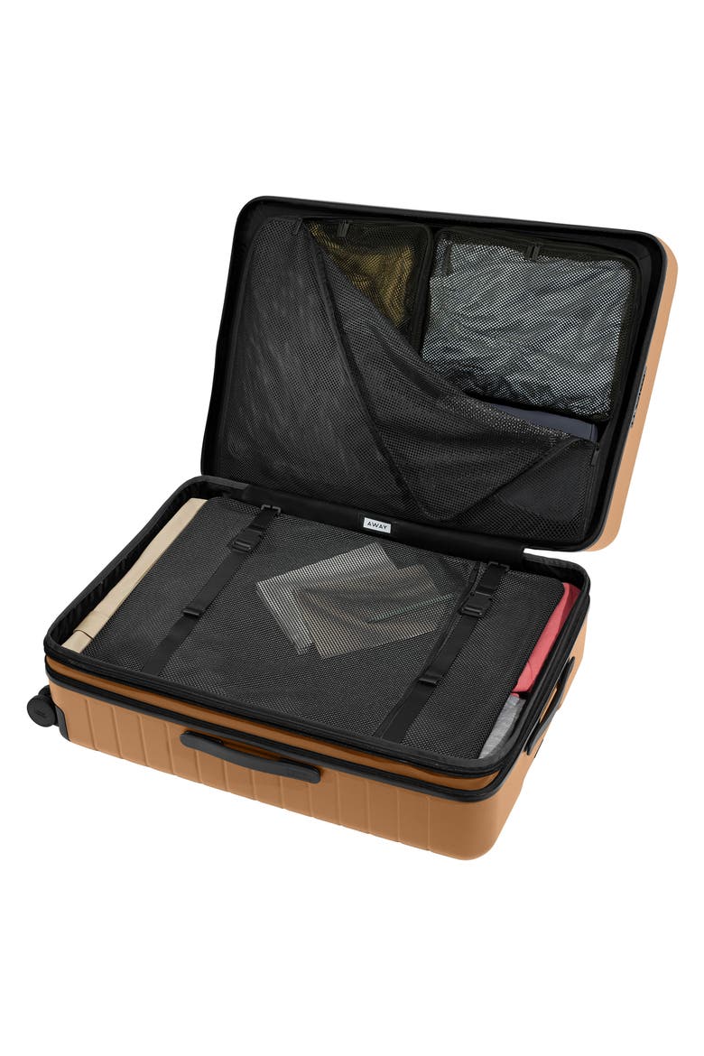 The Large Flex Hardshell Suitcase (Nordstrom Exclusive), Alternate, color, TAWNY BROWN
