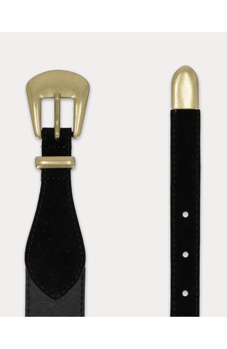 Fortela Taylor Double Leather Belt, Alternate, color, Black