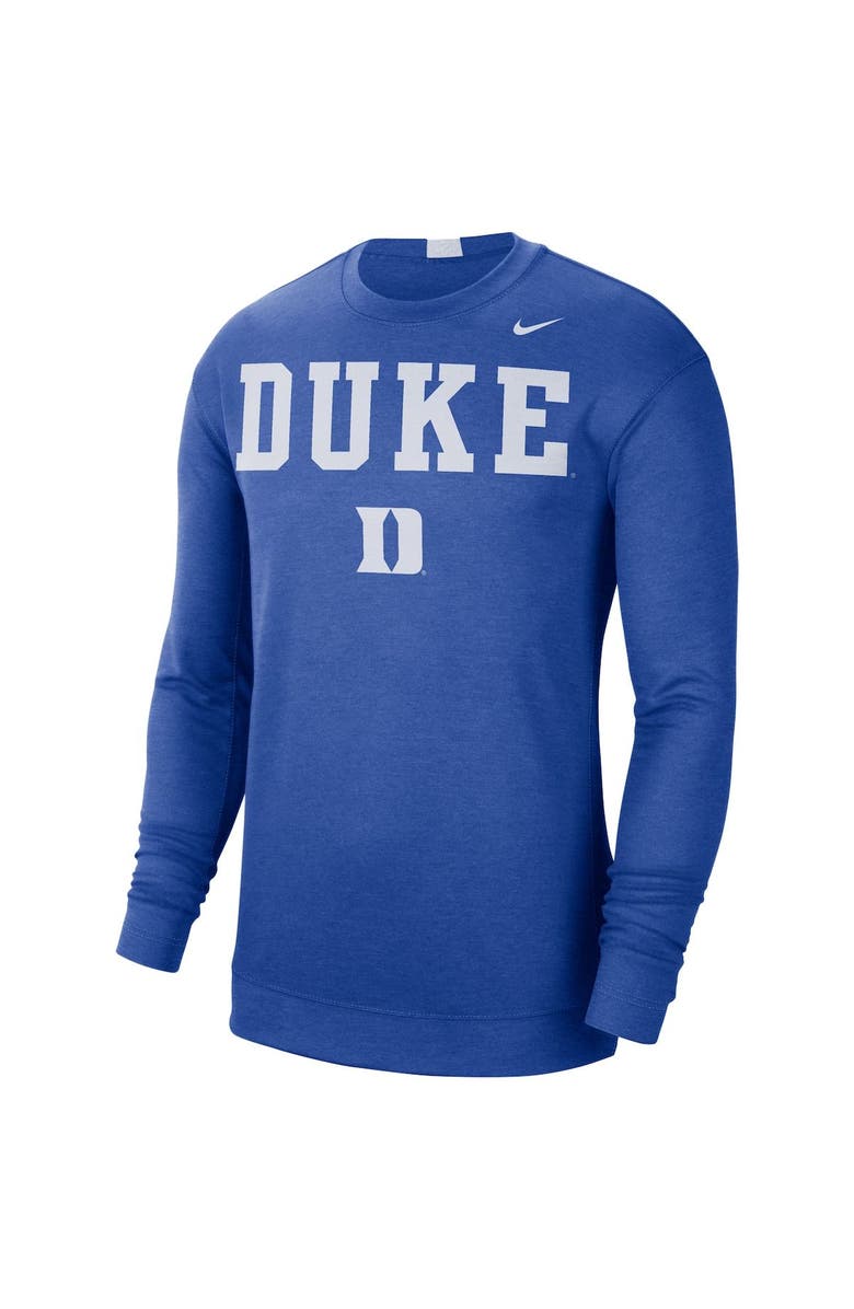 Nike Men's Nike Royal Duke Blue Devils 2021/22 Basketball Team Spotlight Performance Long Sleeve T-Shirt, Alternate, color,