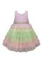 Tiered Mesh Rainbow Dress