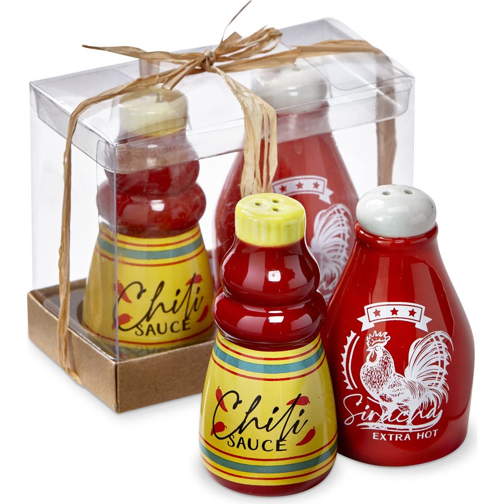 Tag Hot Sauce Collectible Ceramic Salt And Pepper Shakers Set In Multi