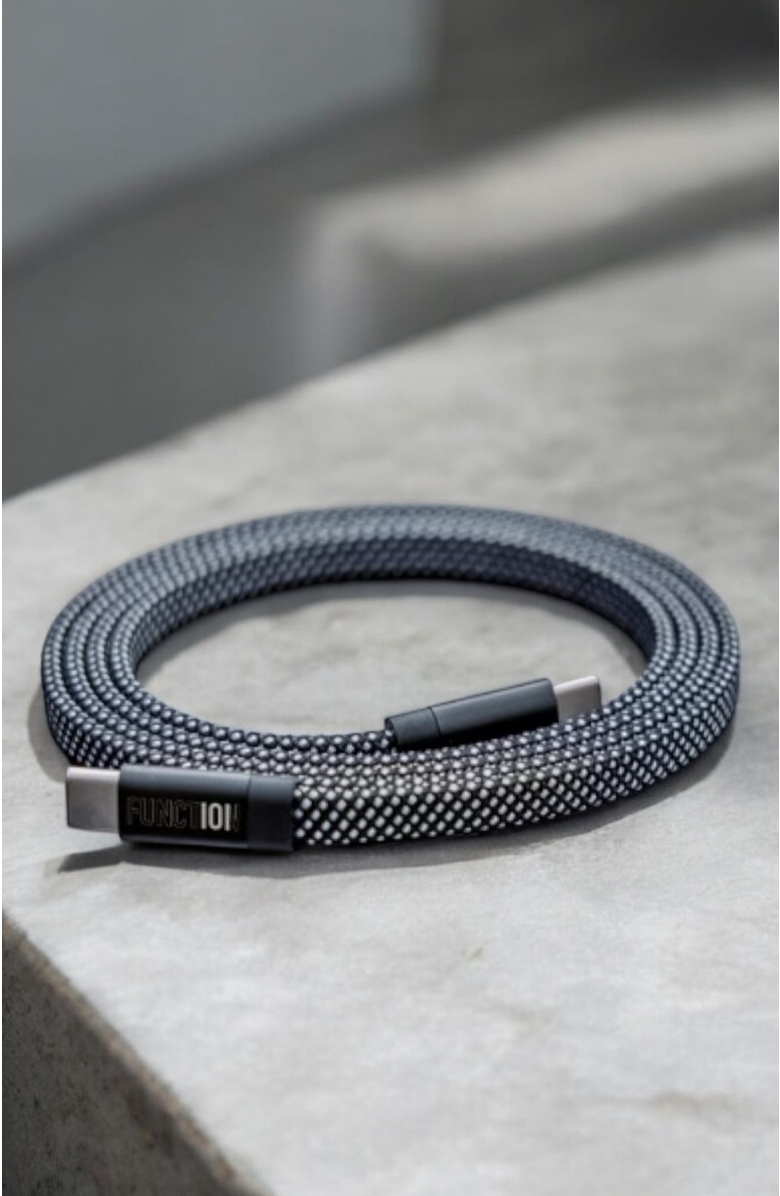 Function101 NEAT CABLE - Magnetically Organizing Charge Cable - 1.5M, Alternate, color, Silver
