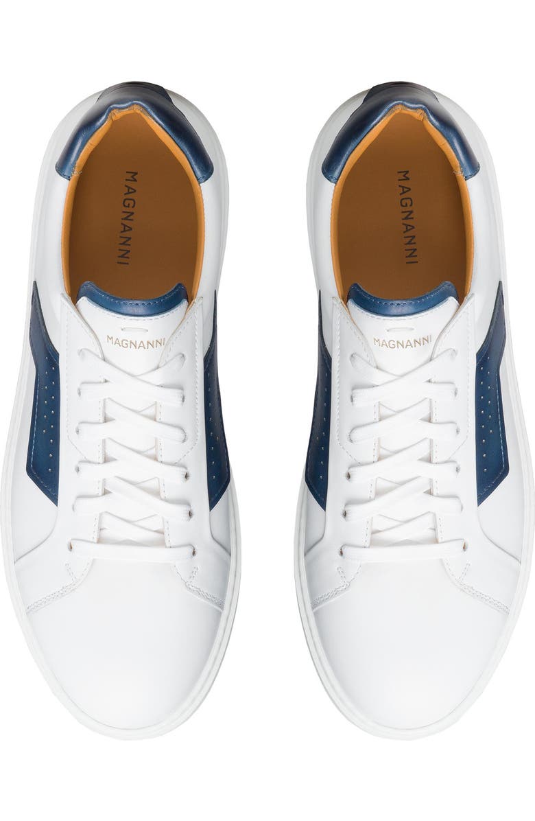 Magnanni Phoenix Water Resistant Sneaker, Alternate, color, White