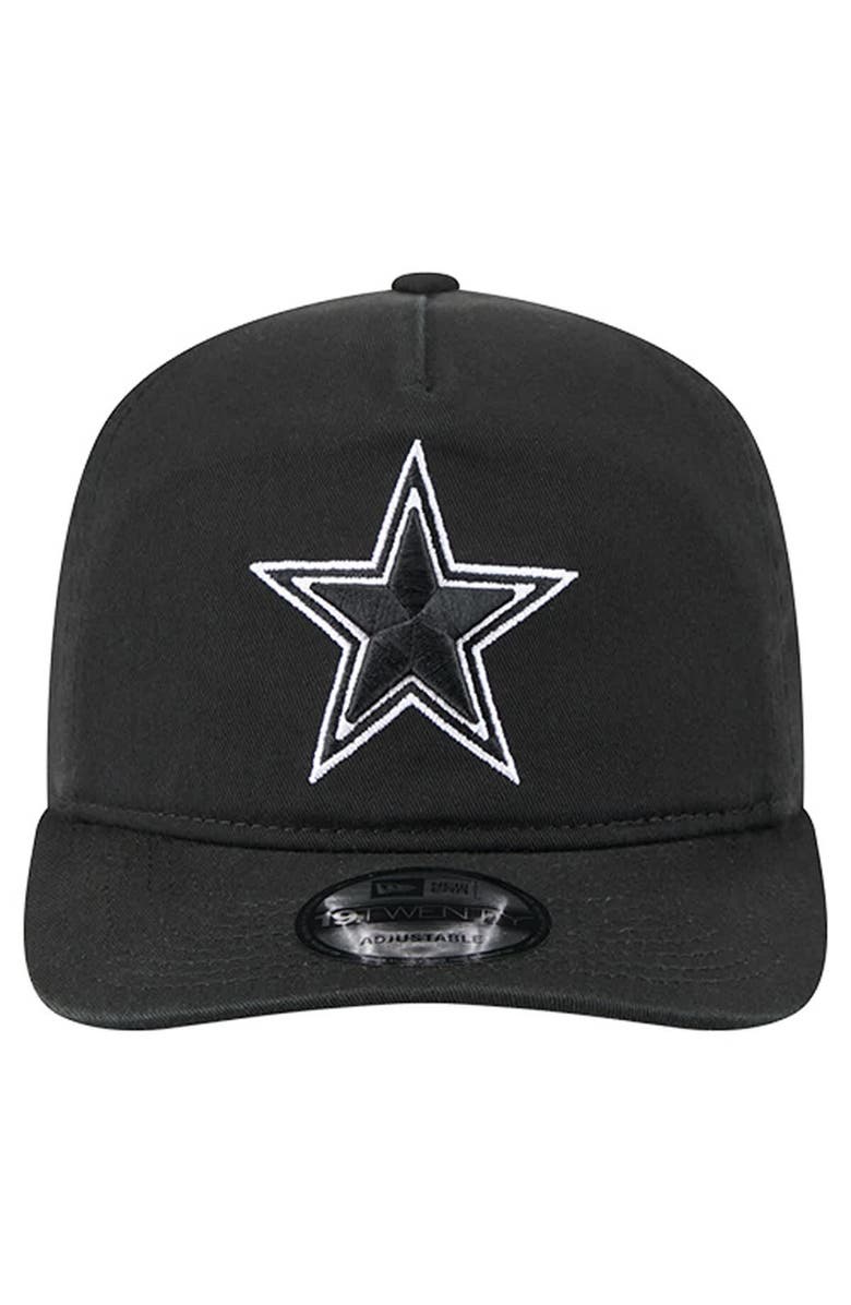 New Era Men's New Era  Black/White Dallas Cowboys 19TWENTY Adjustable Hat, Alternate, color, Black