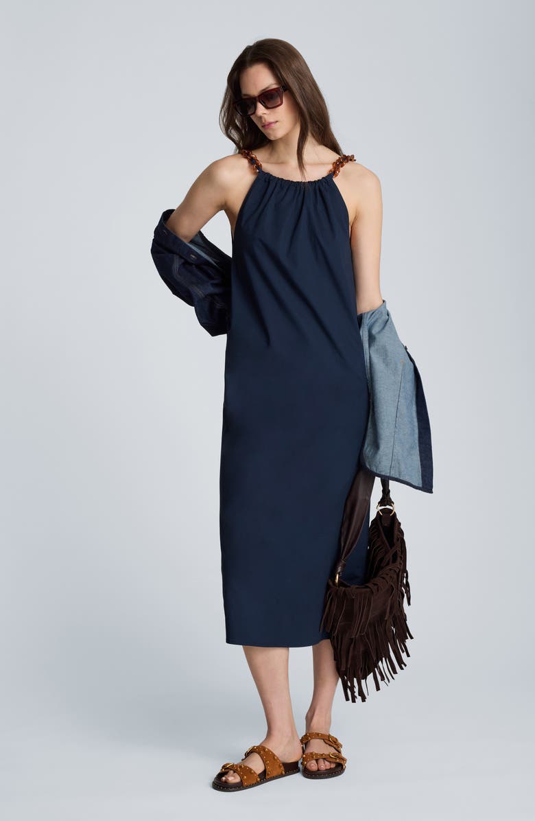 Kenneth Cole Beaded Sleeveless Midi Dress, Alternate, color,