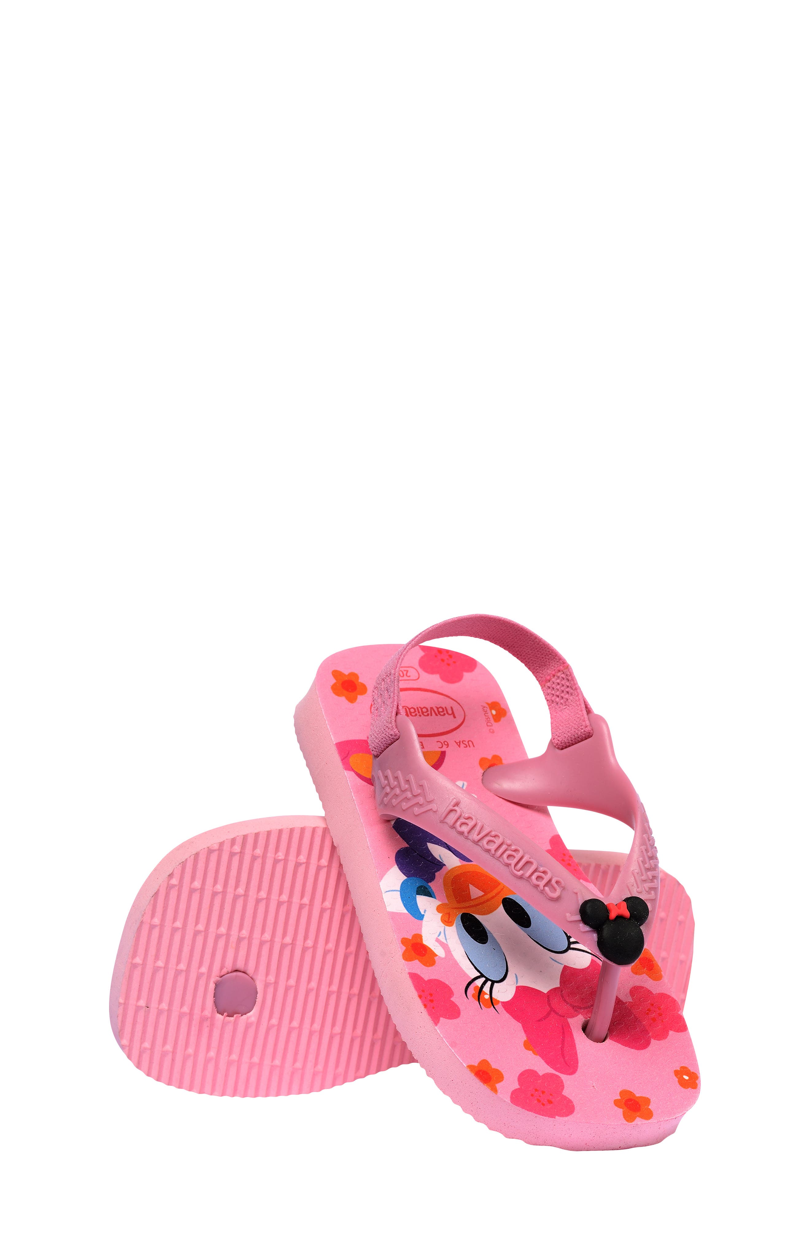 Disney(R) Classics Flip Flop, Alternate, color, PINK GLOW