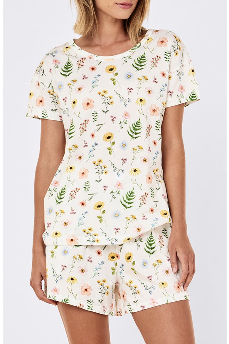 Elodie Organic Cotton Pajamas, Main, color, WHITE