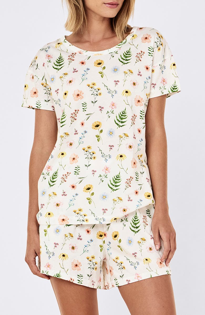 Papinelle Elodie Organic Cotton Pajamas, Main, color, White