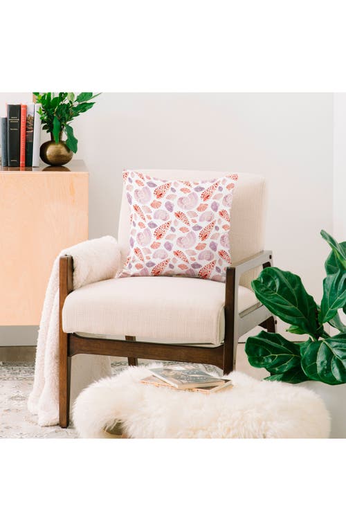 Deny Designs Seashell Square Throw Pillow In Orange