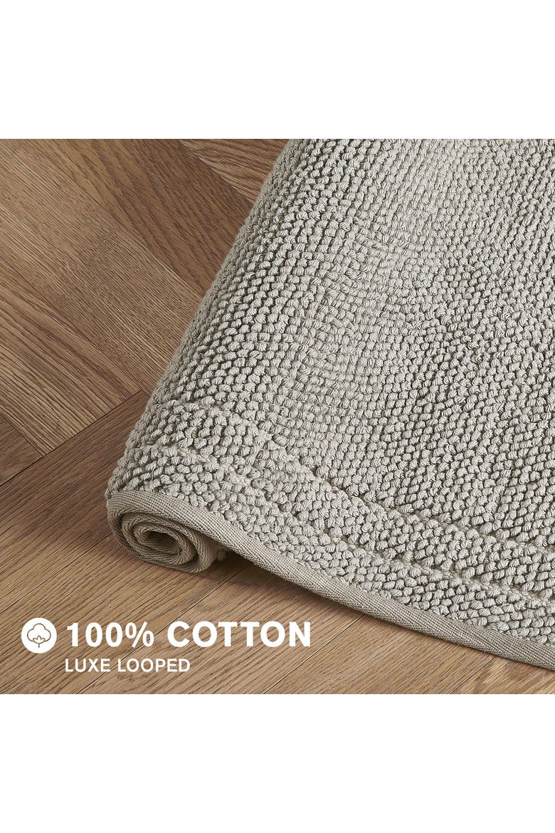 Luxe Looped Cotton 2-Piece Bath Mat Set, Alternate, color, Island Fossil Brown