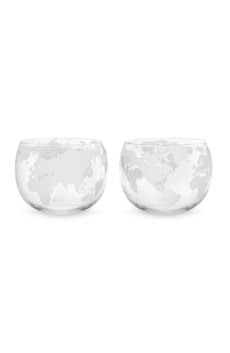 FINAL TOUCH Revolve Globe Glass - Set of 2, Main, color, Clear