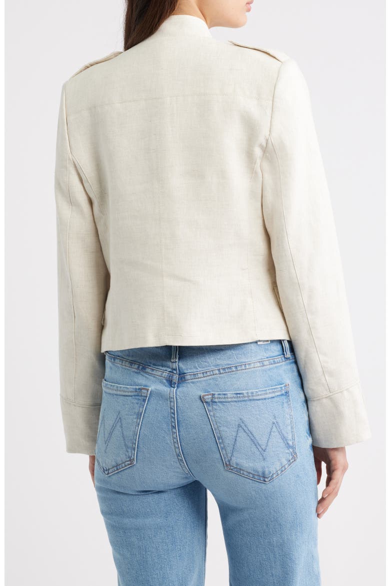 Linen Jacket, Alternate, color, BEIGE