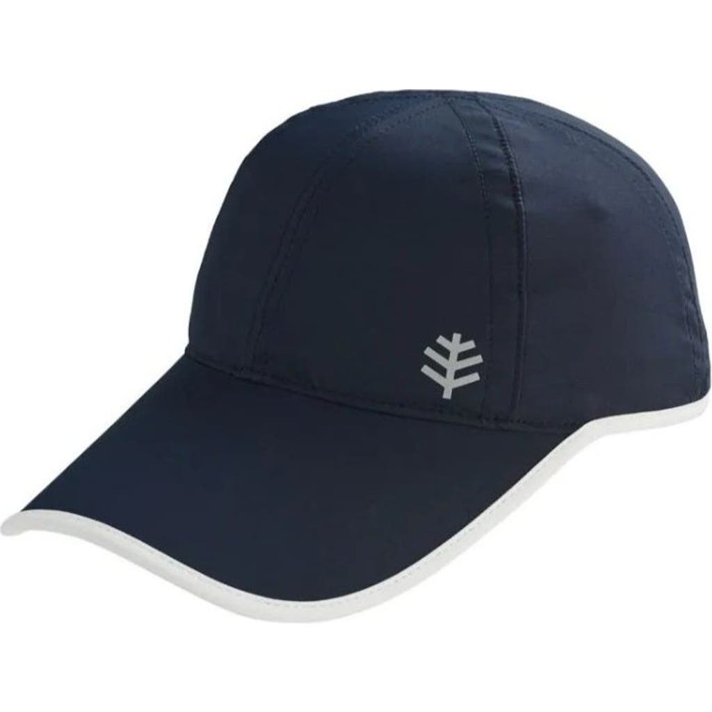 Coolibar Unisex Lenny Sport Cap, Upf 50+ Sun Protection In Navy/white Stripe