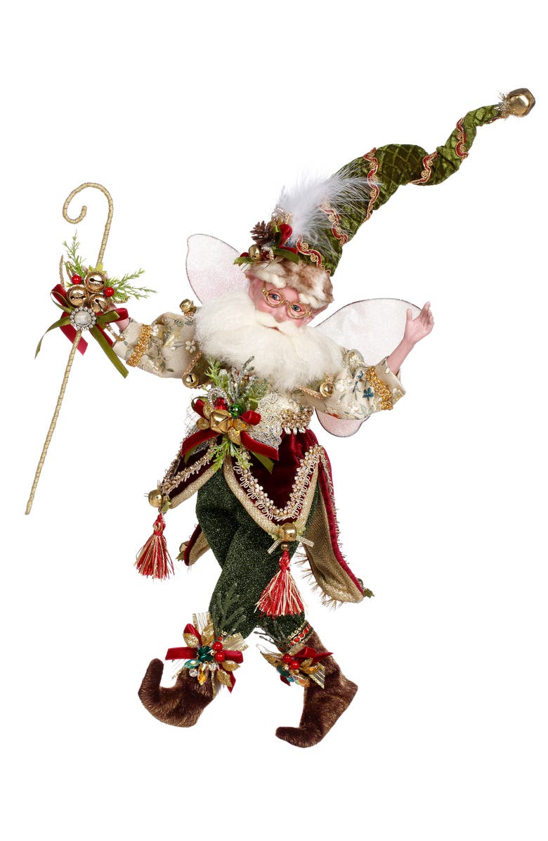Mark Roberts Jingle All The Way Fairy, Medium, Main, color, Forest Green