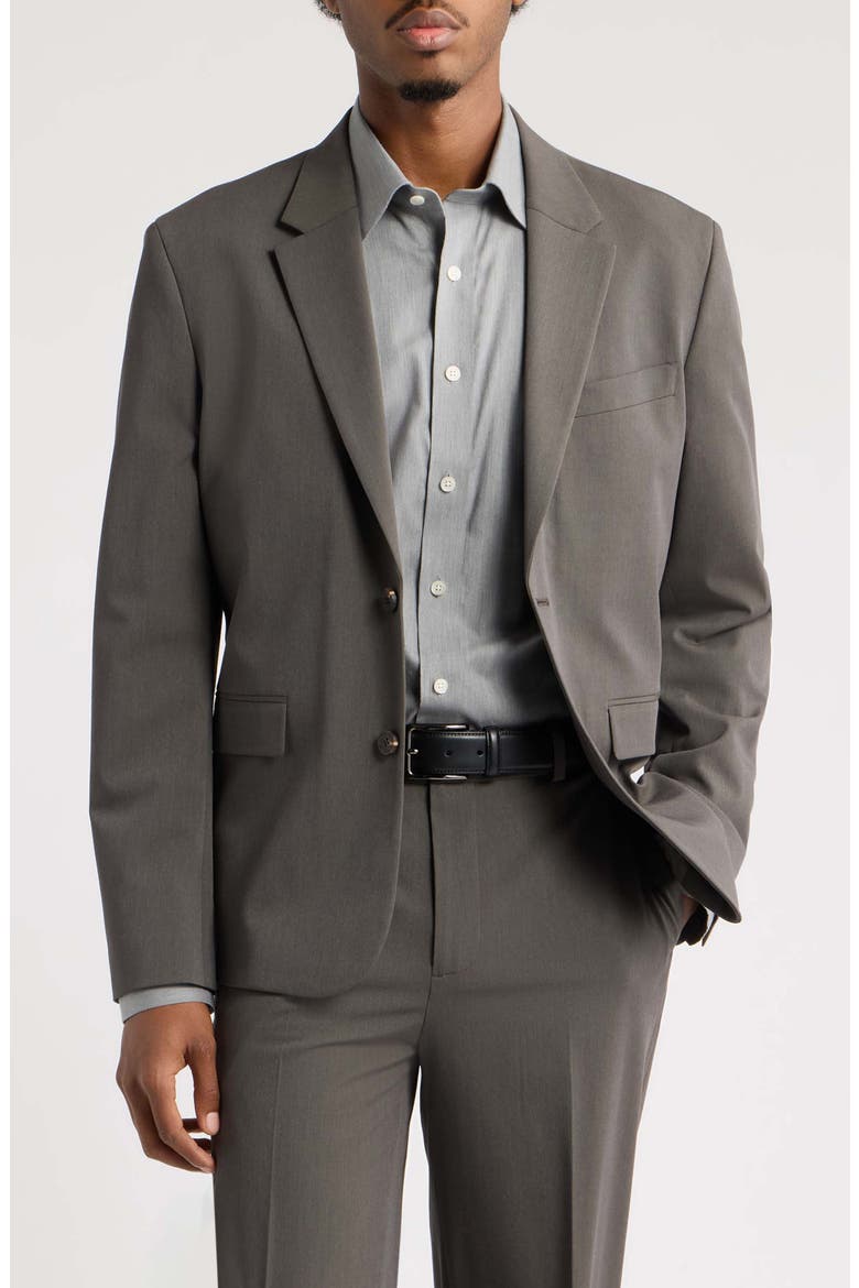 Relaxed Fit Sport Coat, Main, color, GREY HARBOR