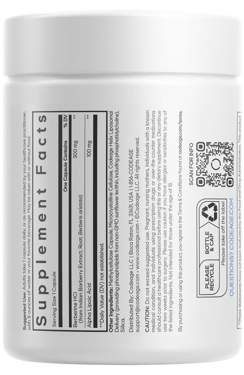 Codeage Berberine Phytosome Supplement, Alternate, color, 