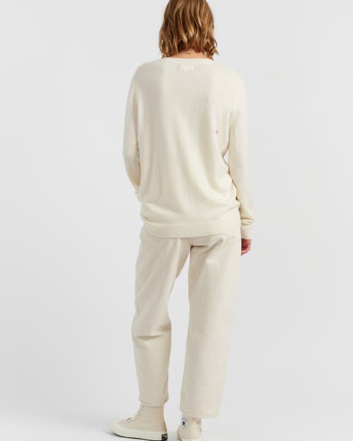 Chinti & Parker Wool-cashmere Bow Tie Snoopy Sweater In Neutral