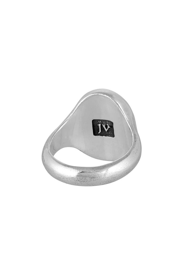Men's Artisan Sterling Silver & Brass Signet Ring, Alternate, color, MIX