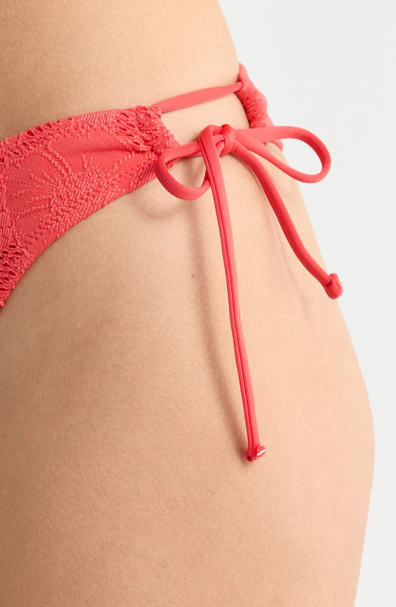 Rip Curl Oasis Jacquard Bikini Bottoms, Alternate, color, Red