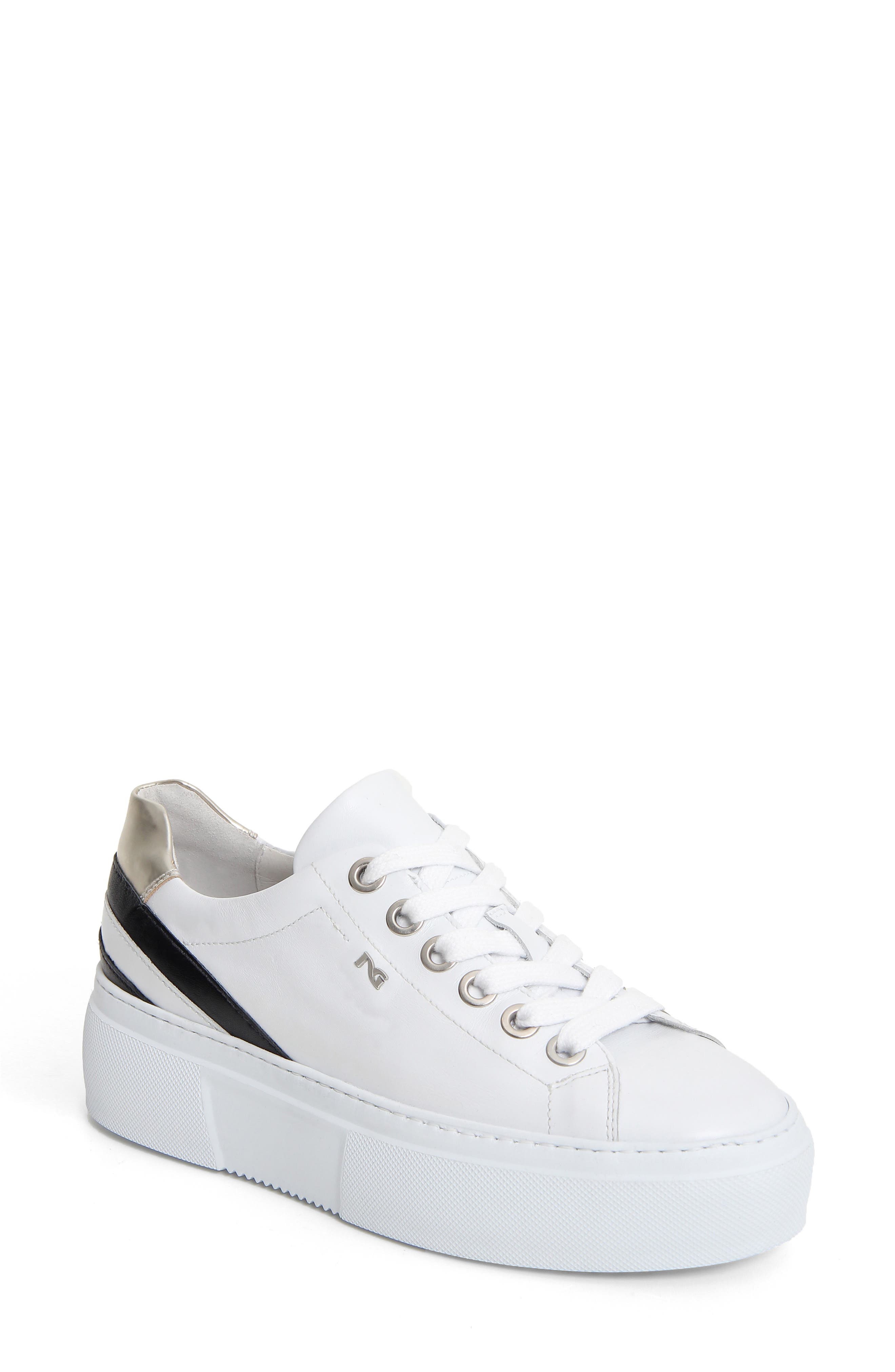NeroGiardini Skater Platform Sneaker, Main, color, 