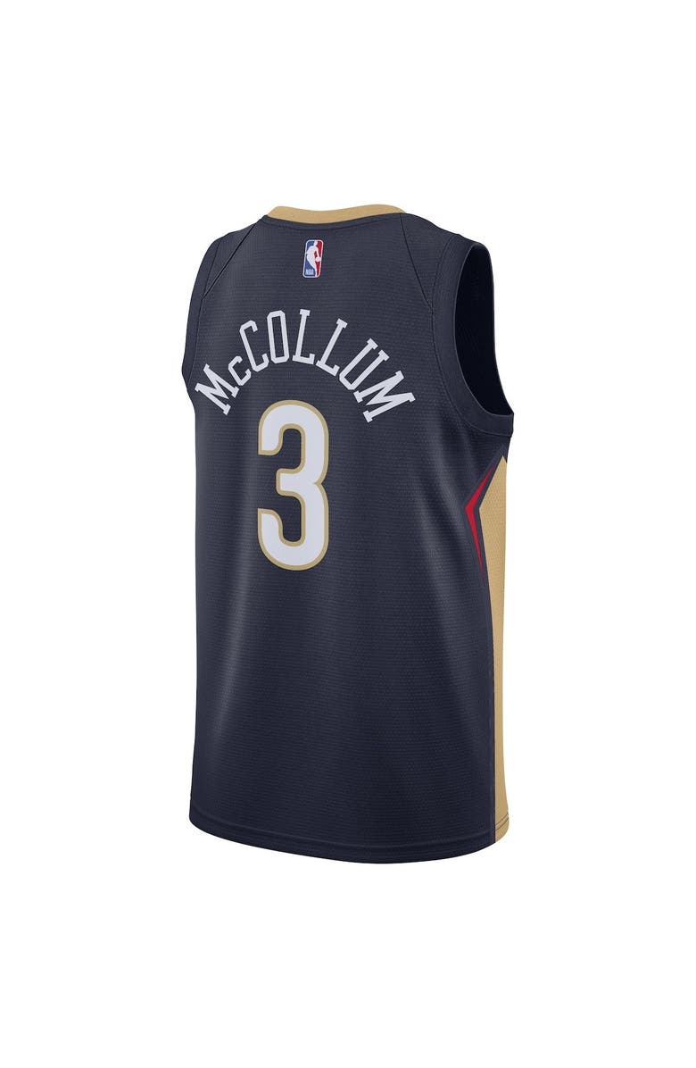 Nike C.J. McCollum Navy New Orleans Pelicans Swingman Jersey - Icon Edition, Alternate, color, 