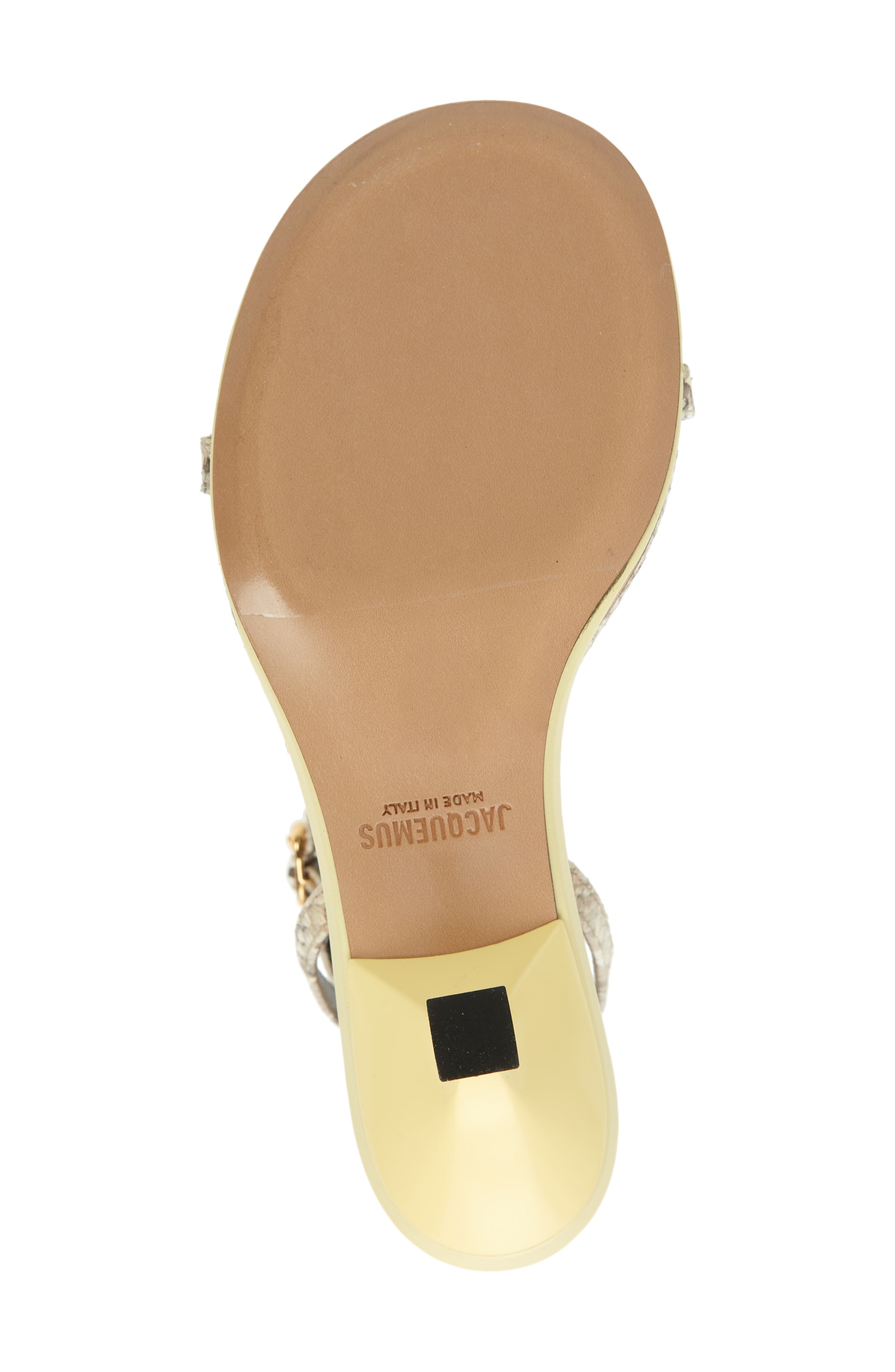Jacquemus Double Ankle Strap Sandal, Alternate, color, 