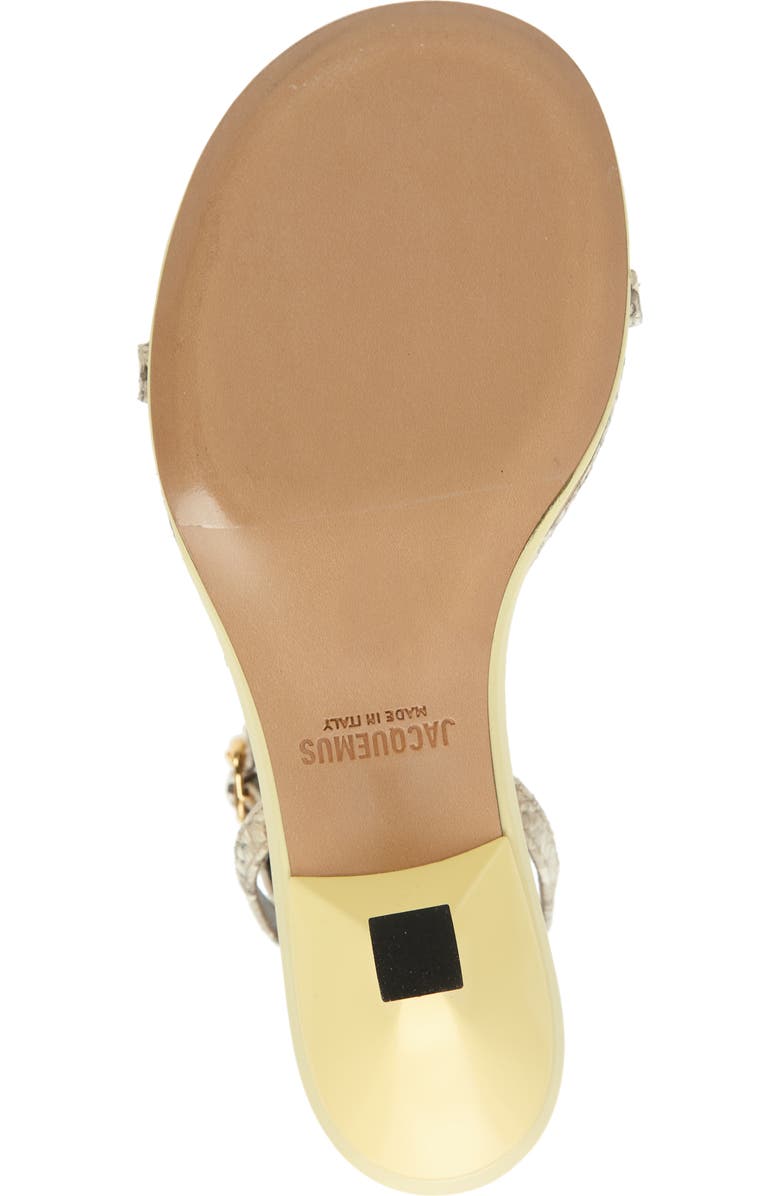 Jacquemus Double Ankle Strap Sandal, Alternate, color,