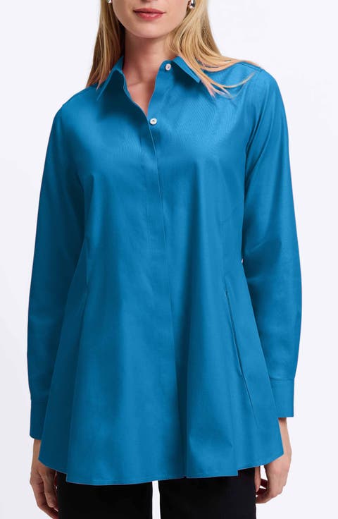 Cici Non-Iron Tunic Blouse